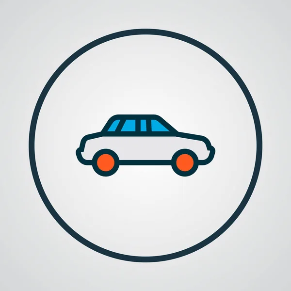 Simbolo linea colorata icona auto. Elemento automobilistico isolato di qualità premium in stile trendy . — Foto Stock
