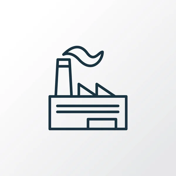 Factory icon line symbol. Premium quality isolated industry element in trendy style.