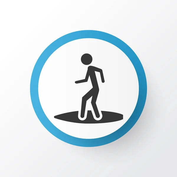 Surfer ikon symbol. Premium kvalitet isolerade surfing element i trendig stil. — Stockfoto
