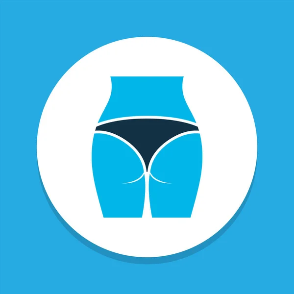 Butt icon colored symbol. Premium quality isolated buttocks element in trendy style. — Stock Photo, Image