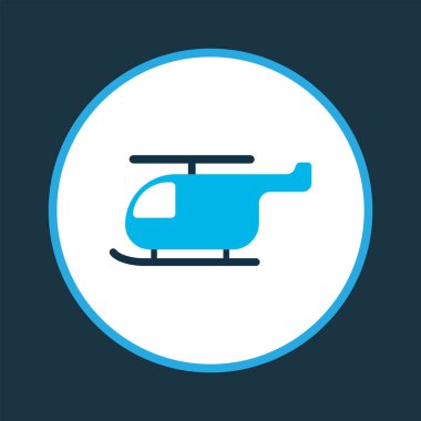 Helikopter simgesi renkli sembol. Premium kalite izole helikopter öğe trendy tarzı.