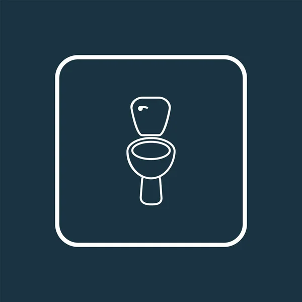 Symbole de la ligne icône toilettes. Élément de bidet isolé de qualité Premium dans un style tendance. — Photo
