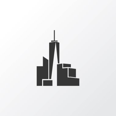 Cityscape icon symbol. Premium quality isolated freedom tower element in trendy style. clipart