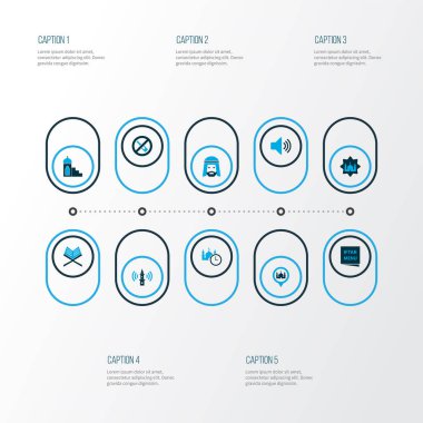 Mescidi, zamanı, alkolü ve diğer yerleri olmayan tatil simgeleri. İzole vektör illüstrasyon tatil simgeleri.