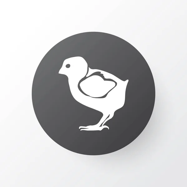Symbol für das kleine Huhn. Premium-Qualität isolierte Vogel-Element im trendigen Stil. — Stockvektor