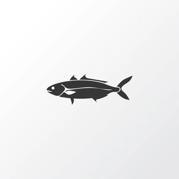 Σύμβολο εικονίδιο ψαριών. Υψηλής ποιότητας απομονωμένο στοιχείο θαλασσινών σε μοντέρνο στυλ. — Διανυσματικό Αρχείο