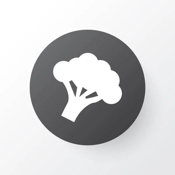 Símbolo del icono nutricional. Elemento de brócoli aislado de primera calidad en estilo moderno . — Vector de stock