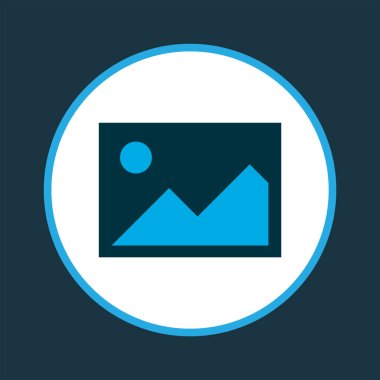 Görüntü simgesi renkli sembol. Premium kalite izole resim öğesi trendy tarzı.