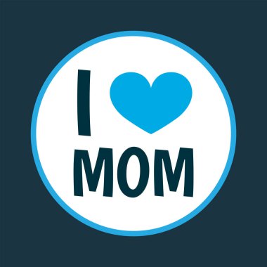 Duygusal simge renkli sembol. Kaliteli kalite tecrit. Moda tarzında anne unsurunu severim..