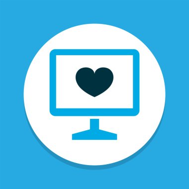 Teşhis simgesi renkli sembol. Kaliteli kalite, modaya uygun tıbbi veri elementi.