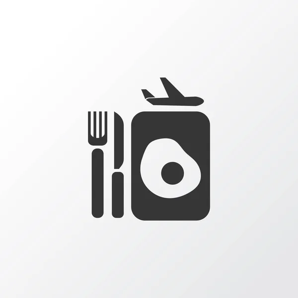 Símbolo de ícone de comida de avião. Elemento de almoço isolado de qualidade premium em estilo moderno . —  Vetores de Stock