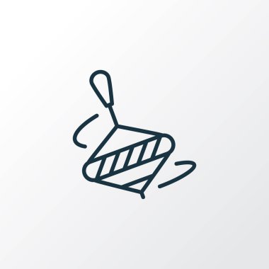 Girdap simgesi çizgisi sembolü. Moda tarzında birinci kalite izole edilmiş oyuncak ögesi.