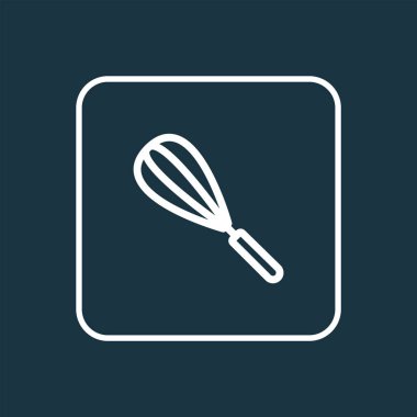 Çırpma teli simgesi satır sembolü. Premium kalite izole çırpıcı öğe trendy tarzı.