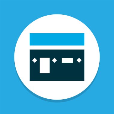 Kâbe simgesi renkli sembol. Premium Kalite izole Mekke öğe trendy tarzı.