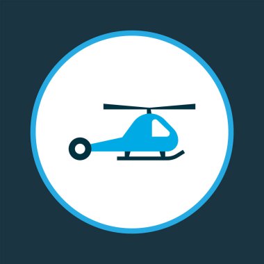 Helikopter simgesi renkli sembol. Premium kalite izole helikopter öğe trendy tarzı.