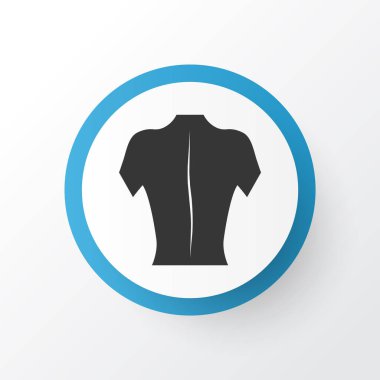 Arka simge sembolü. Moda tarzında birinci kalite izole vücut ögesi.