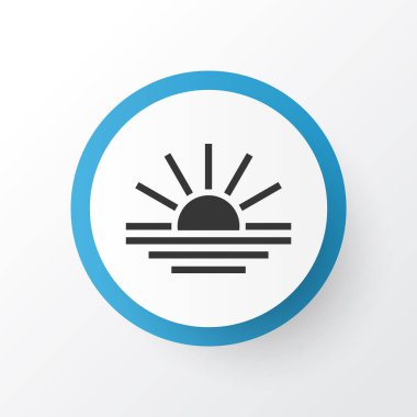 Gün batımı simgesi. Premium kalite izole günbatımı ögesi modada.