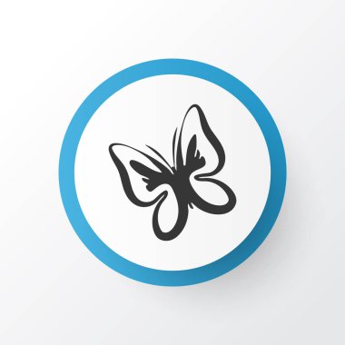 Kelebek simgesi simgesi. Premium kalite izole güve öğe trendy tarzı.