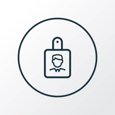 Rozet simgesi sembolü. Moda tarzında birinci kalite izole tanımlama ögesi.