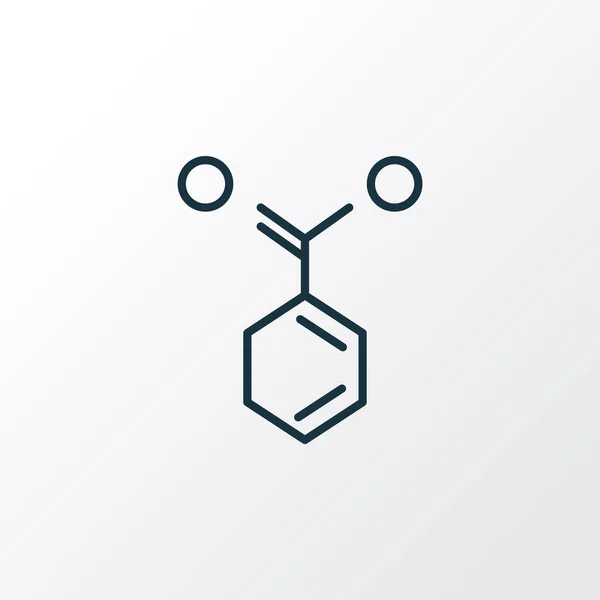 Wzór chemiczny symbol linii ikony. Wysokiej jakości izolowany element chemiczny w modnym stylu. — Zdjęcie stockowe