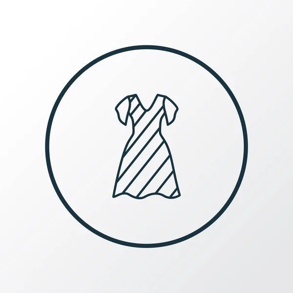 Gown pictogram lijn symbool. Premium kwaliteit geïsoleerde sundress element in trendy stijl. — Stockfoto