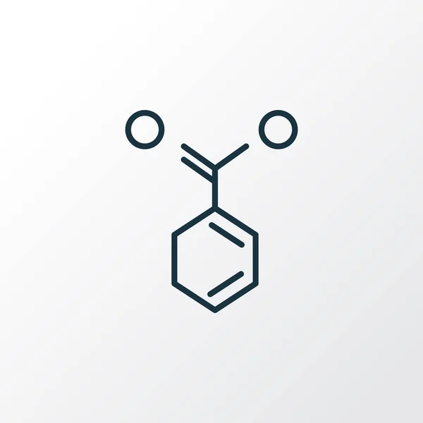Símbolo de línea de icono fórmula química. Elemento químico aislado de calidad premium en estilo moderno . — Vector de stock