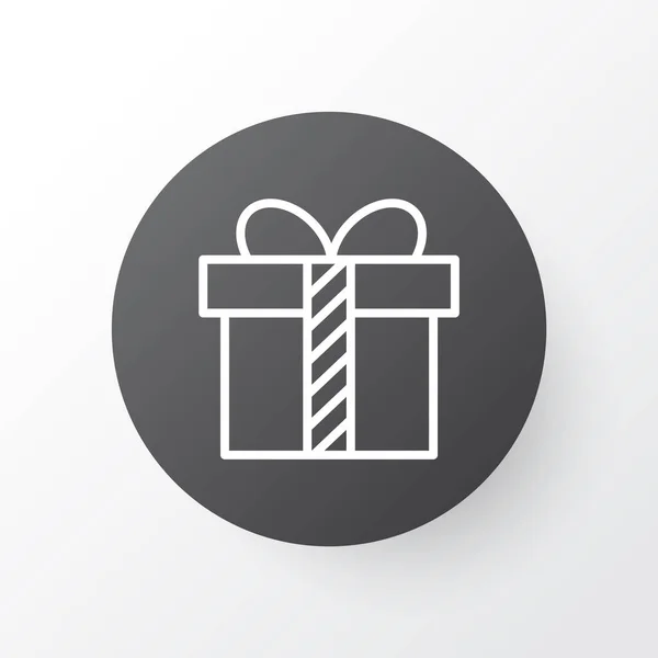 Present icon symbol. Premium quality isolated gift element in trendy style. — Stock Photo, Image