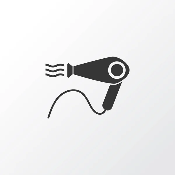 Secador de pelo icono símbolo. Elemento secador aislado de calidad premium en estilo moderno . — Vector de stock