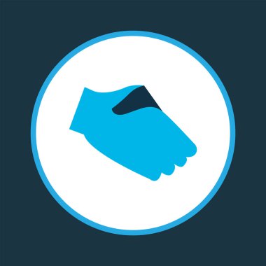 Tokalaşma simgesi renkli sembol. Moda tarzında birinci kalite izole karşılama ögesi.