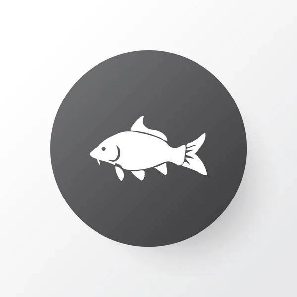 Carp icon symbol. Premium quality isolated haddock element in trendy style. — Stock Vector