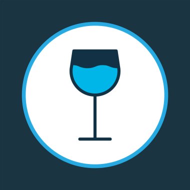 Kadehinin simgesi renkli sembol. Premium kalite izole cabernet öğe trendy tarzı.