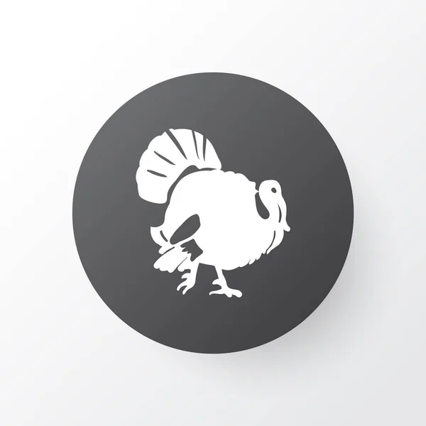 Símbolo do ícone da Turquia. Elemento de aves de capoeira isolado de qualidade premium em estilo moderno . — Vetor de Stock