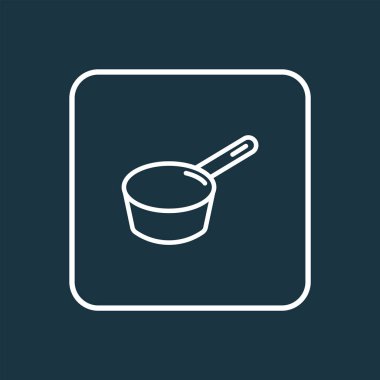 Sos ikonu çizgisi sembolü. Moda tarzında birinci kalite izole esrar ögesi.