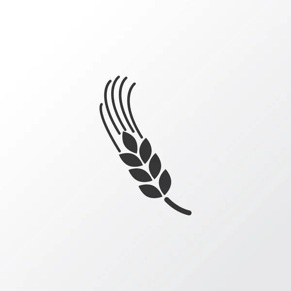 Symbol ikony pšenice. Prvotřídní izolovaný obilný prvek v módním stylu. — Stockový vektor