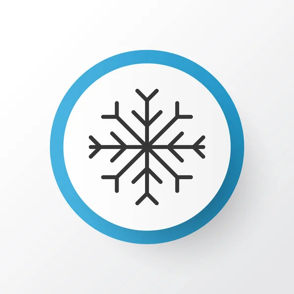 Copo de nieve icono símbolo. Elemento de nieve aislado de primera calidad en estilo moderno . — Archivo Imágenes Vectoriales