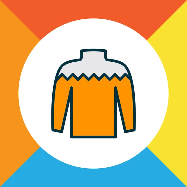 Ícone de tricô colorido símbolo de linha. Elemento de camisola isolada de qualidade premium em estilo moderno . — Fotografia de Stock