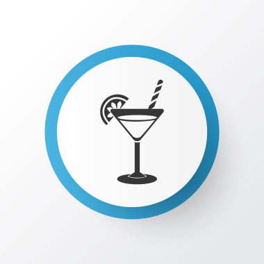 Kokteyl simgesi simgesi. Premium kalite izole martini öğe trendy tarzı.
