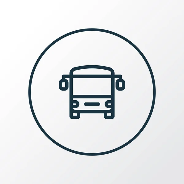 Bus icon line symbol. Premium quality isolated autobus element in trendy style. — Stock Photo, Image