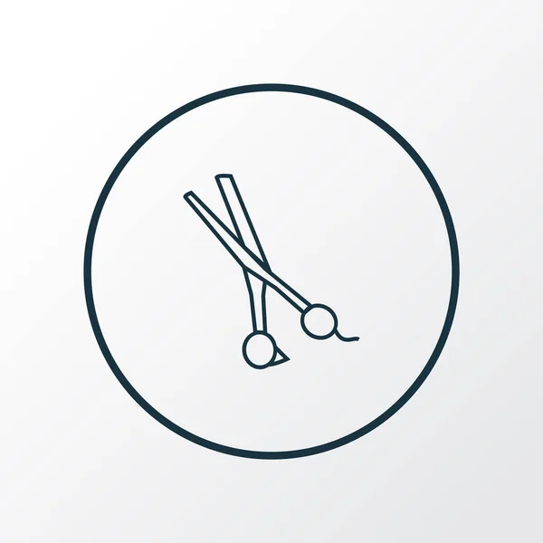 Scissors icon line symbol. Premium quality isolated shears element in trendy style. — Stock Vector