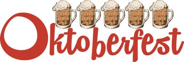 Oktoberfest bira partisinin reklam afişi. İşlemeli stil. Duvar kağıdı, Banner, Arkaplan, Kart, Kitap, Duvar Resmi, Görüntü, İniş sayfası, Kapak, Pankart, poster, afiş, broşür  