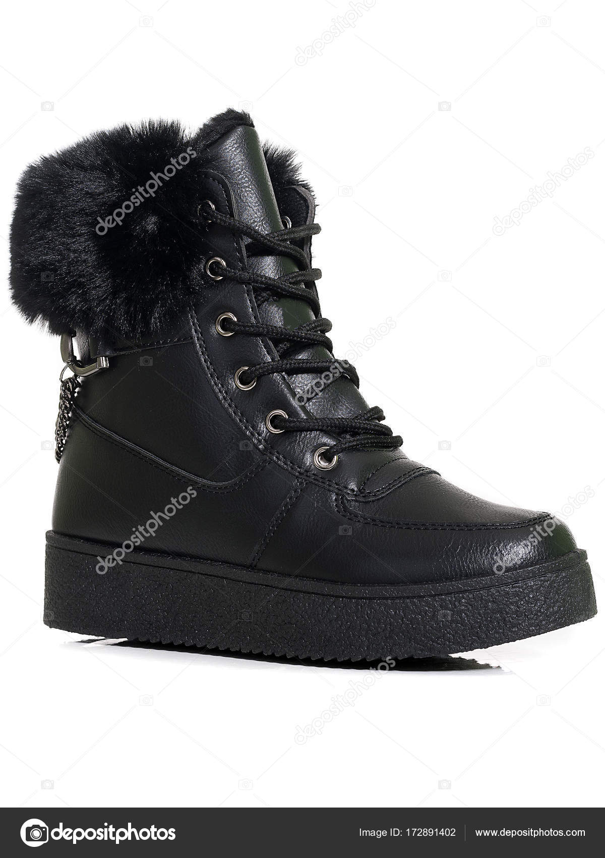ladies short black boots