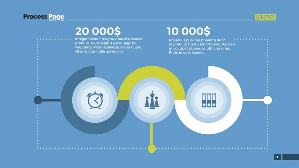 Cirkel Process diagrammall bild Stockvektor