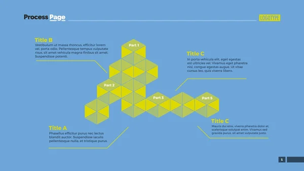 Modern Diagram Slide Template Royaltyfria illustrationer