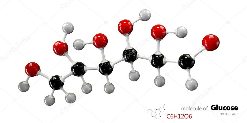 molecule, model stick Glucose ball | and Glucose ... and ball