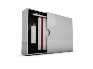 örnek kutusu whit öğeler kurumsal kimlik, set Ofis Kırtasiye