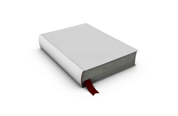 Illustration of Blank book cover template with pages — Stock Photo, Image