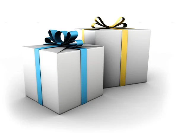 Απεικόνιση του δώρο boxe απομονωθεί σε λευκό φόντο — Φωτογραφία Αρχείου