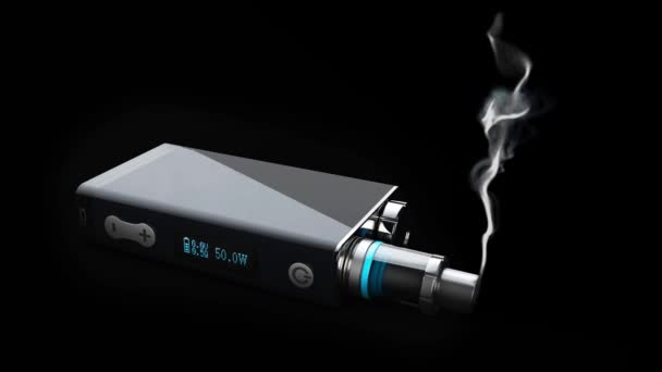 Vaping Device Black Background — Stock Video