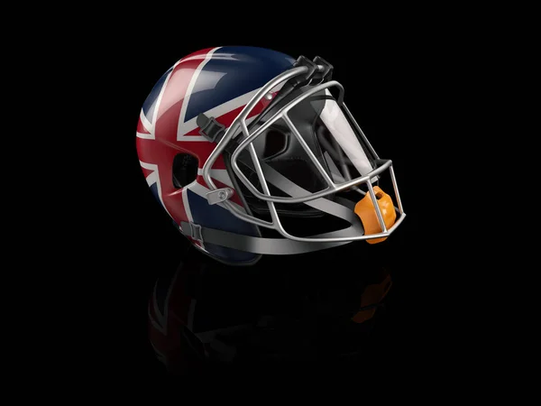 3D-Rendering von Rugbyhelm mit Englandfahne für Web- und Mobildesign — Stockfoto