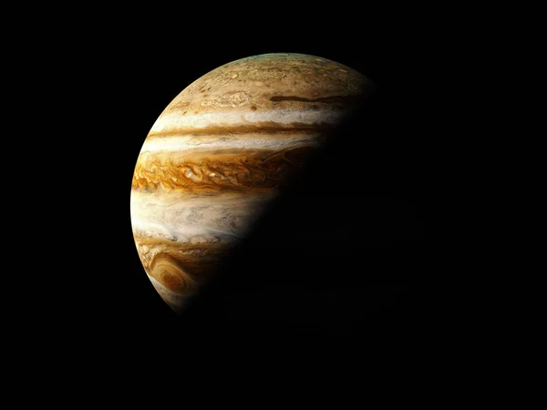 Jupiter - hochauflösende 3D-Rendering-Bilder präsentieren Planeten des Sonnensystems. — Stockfoto